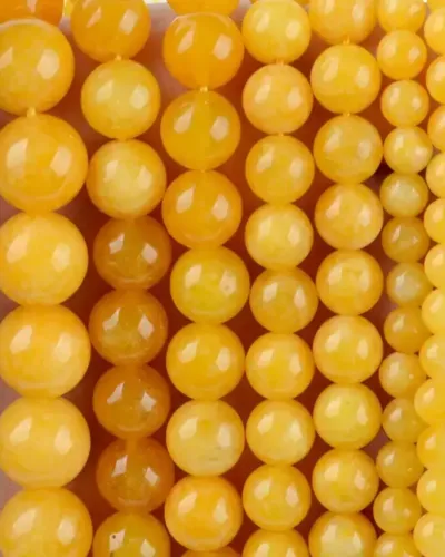 6-12mm 7A Yellow Agate Beads Gemstone Bulk