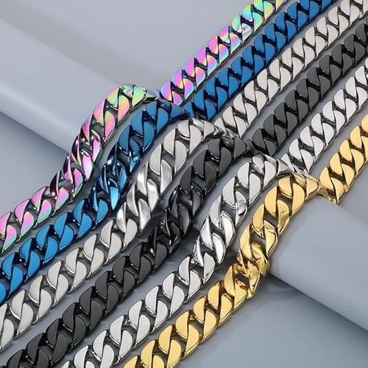 Luxury 316L Stainless Steel 24mm Cuban Link Chain Bulk