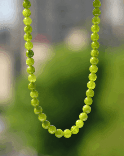 Adjustable Healing Peridot Birthstone Necklace Jewelry