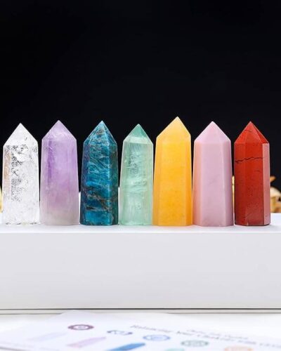 7 Chakra Energy Crystal Towers Box Set Wholesale