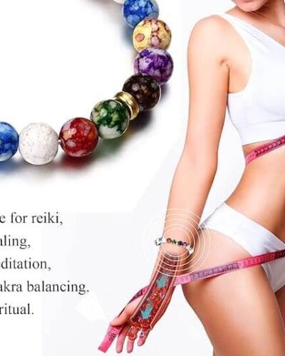7 Chakra Healing Bracelet for Women Men Energy Balance Yoga 4