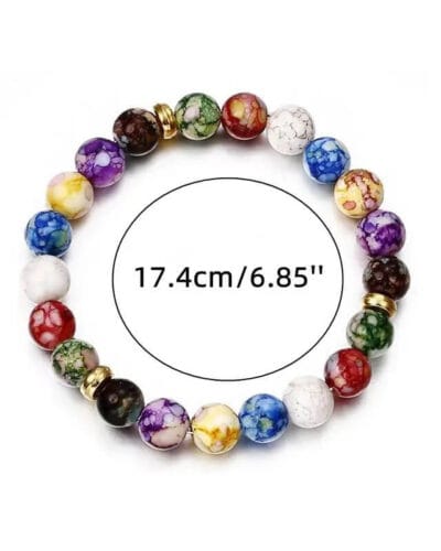 7 Chakra Healing Bracelet for Women Men Energy Balance Yoga 9