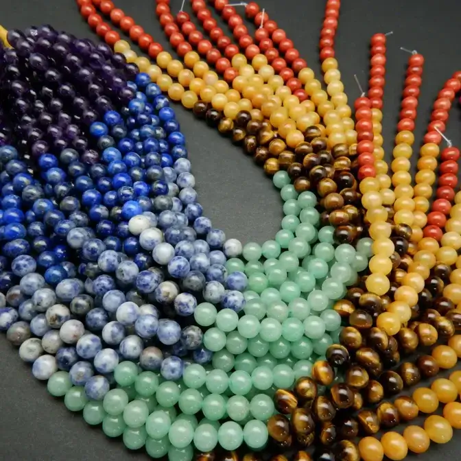 7 Types Natural Crystal Beads Wholesale for Jewelry Making show