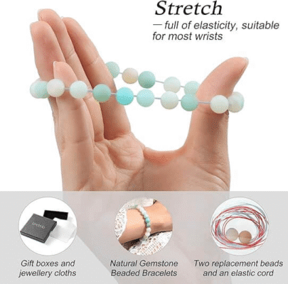 8~10MM Clear Amazonite Crystal Bracelet Wholesale