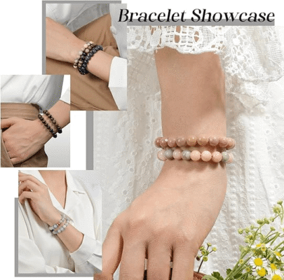 8~10MM Clear Amazonite Crystal Bracelet Wholesale