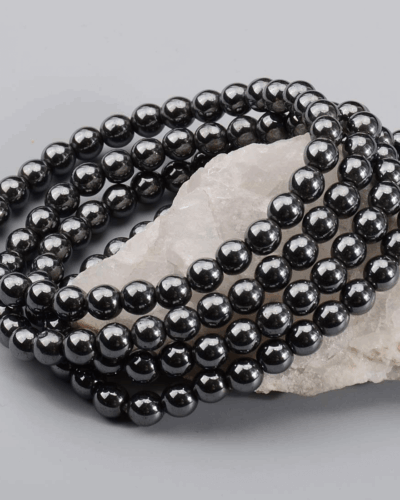 8MM Healing Crystal Hematite Bracelet Unisex Wholesale