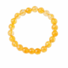 8MM Natural Yellow Citrine Beaded Crystal Bracelet Wholesale