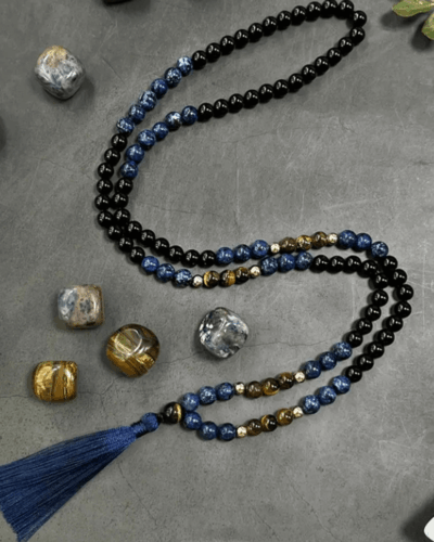 8MM Unisex Natural Mala Bead Necklace for Pray