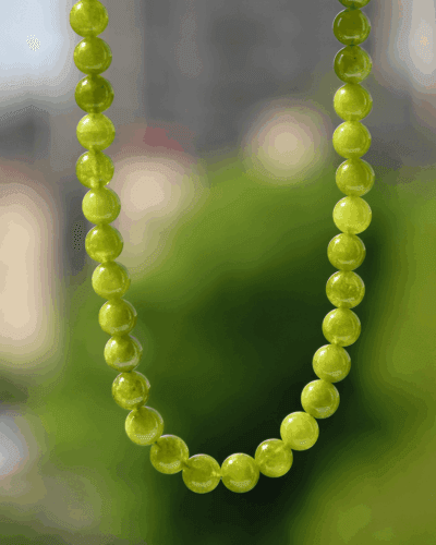 Adjustable Healing Peridot Birthstone Necklace Jewelry