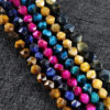 8mm Natural Faceted Tiger Eye Beads Bulk Cube Shape Beads DIY (2)