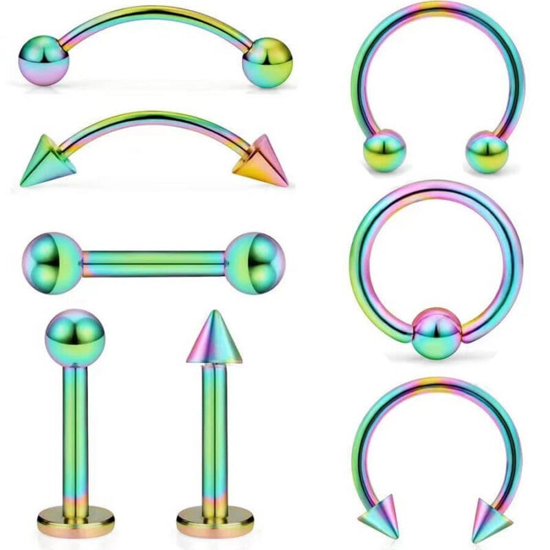 8pcs Body Jewelry Nose Ring Piercing Lip Wholesale 5