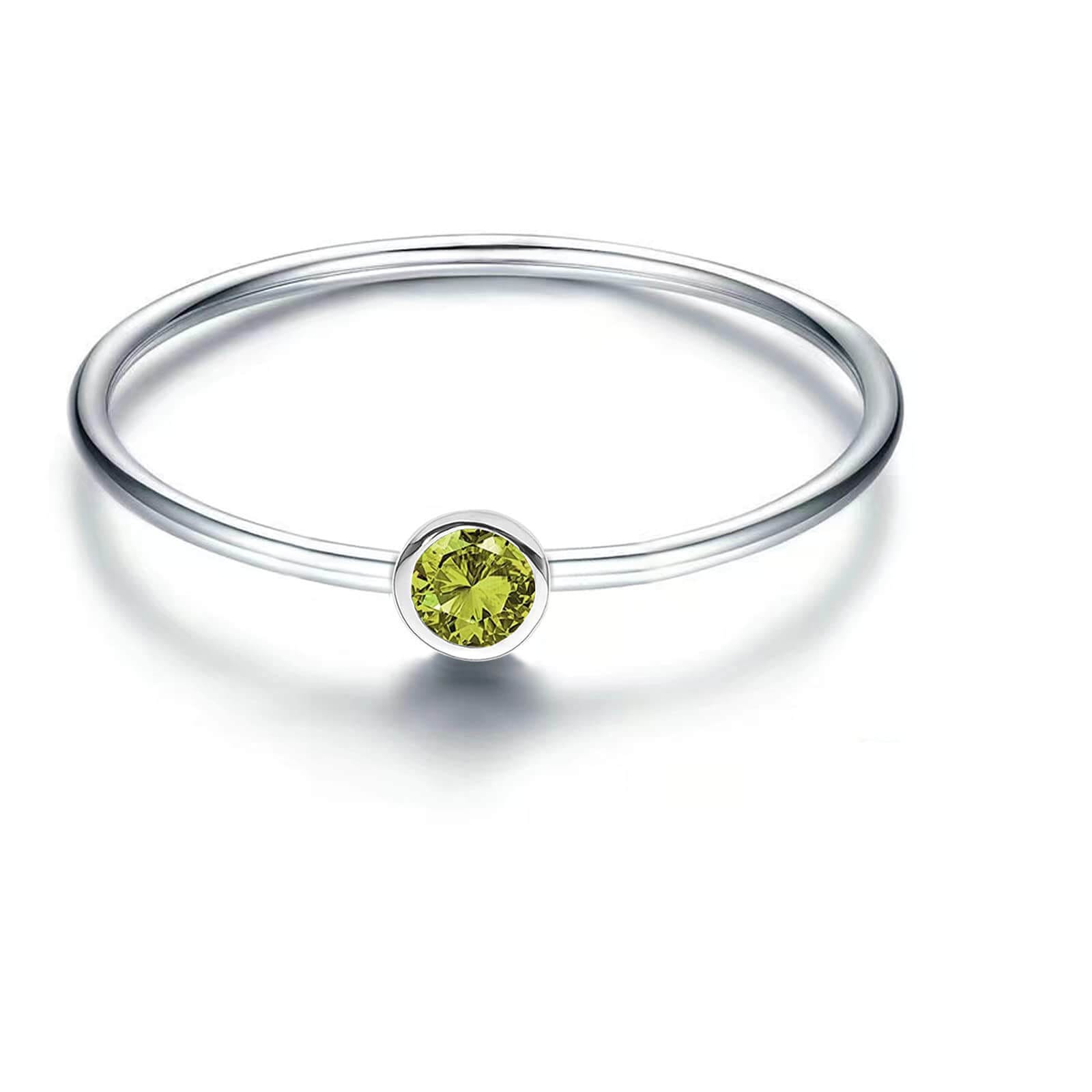 S925 Silver Simple Birthstone Rings for Women - Image 12