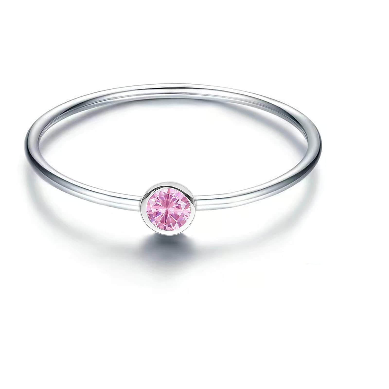 S925 Silver Simple Birthstone Rings for Women - Image 13