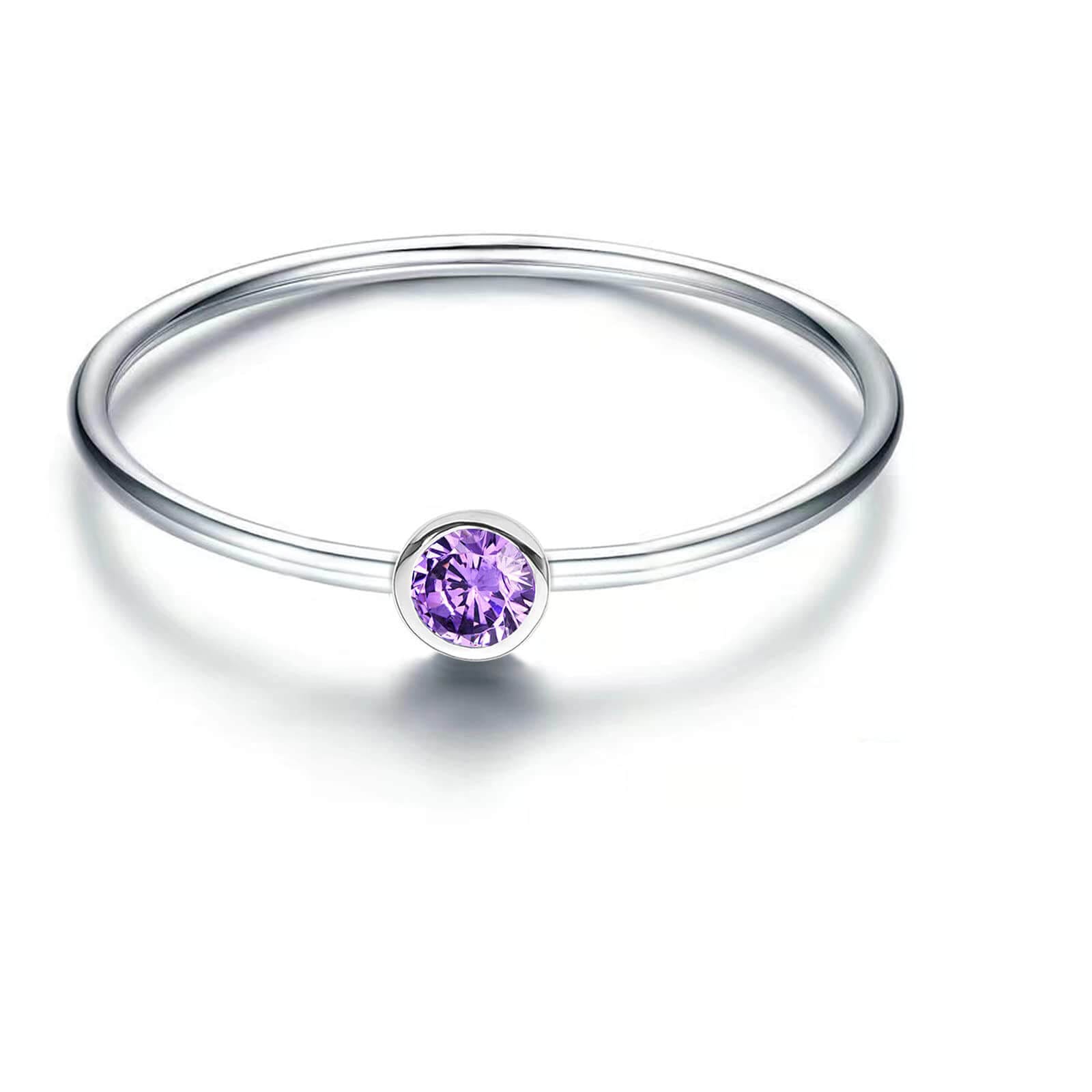 S925 Silver Simple Birthstone Rings for Women - Image 14