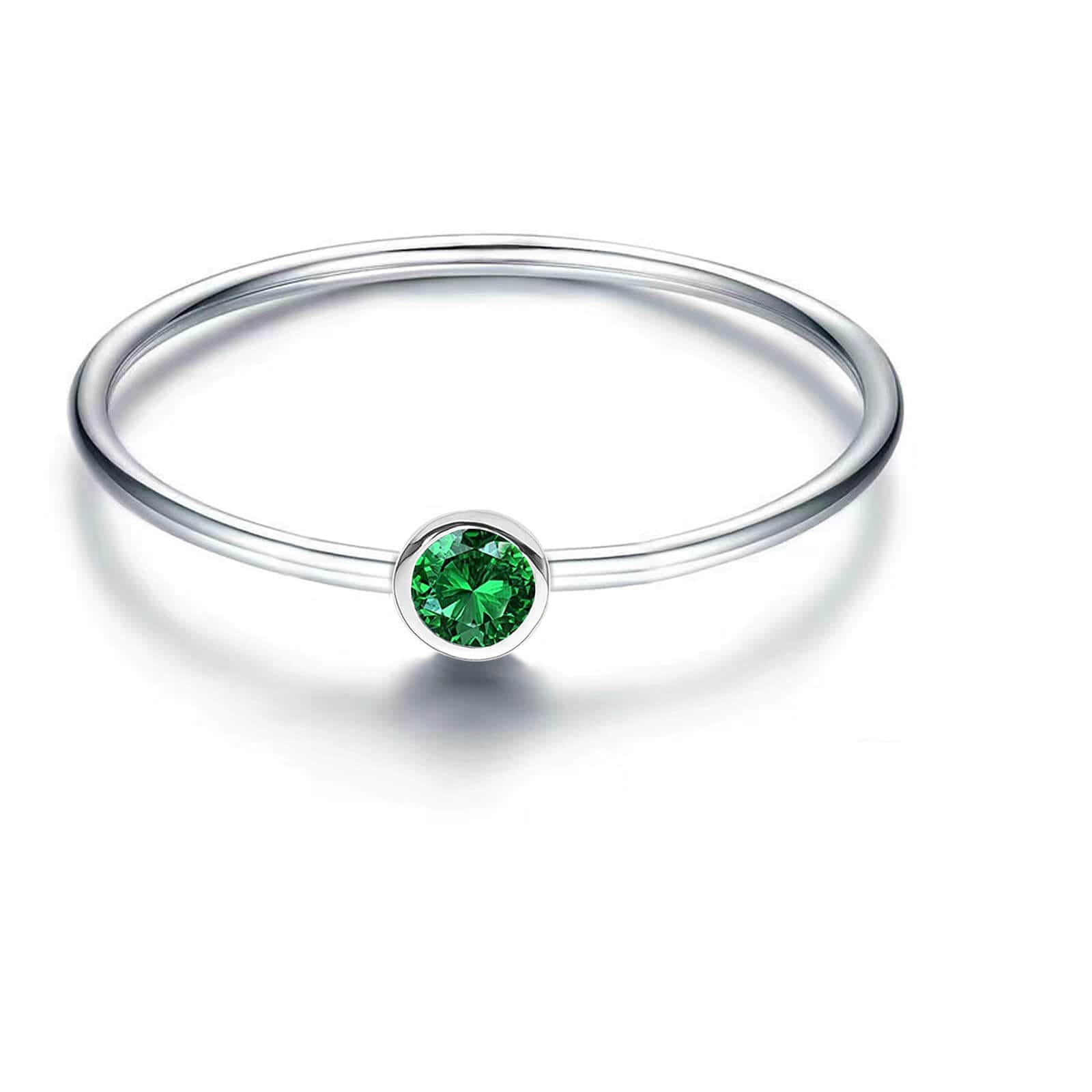 S925 Silver Simple Birthstone Rings for Women - Image 15
