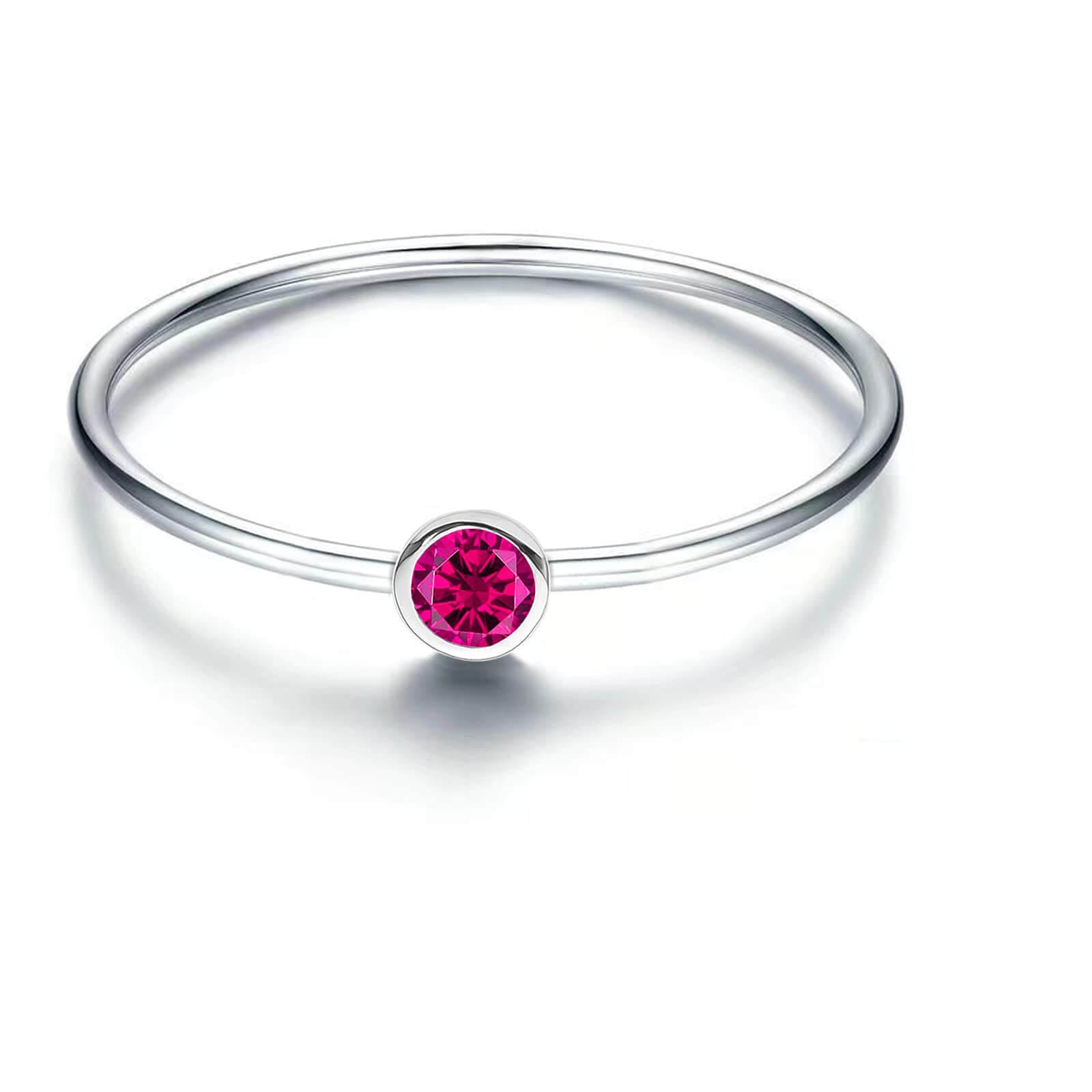 925 Silver Simple Birthstone Rings for Women show