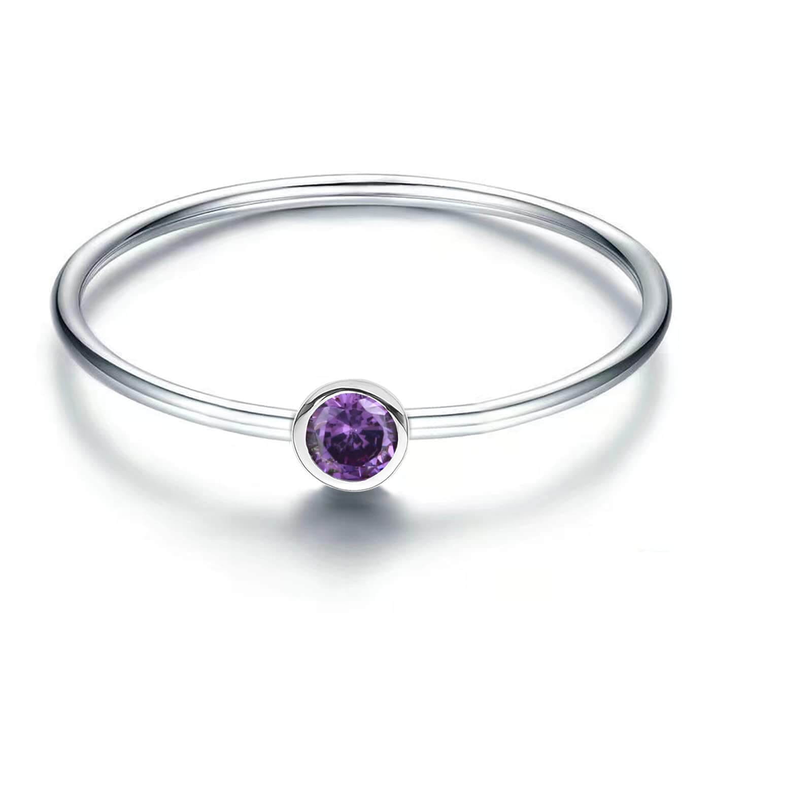 S925 Silver Simple Birthstone Rings for Women - Image 6