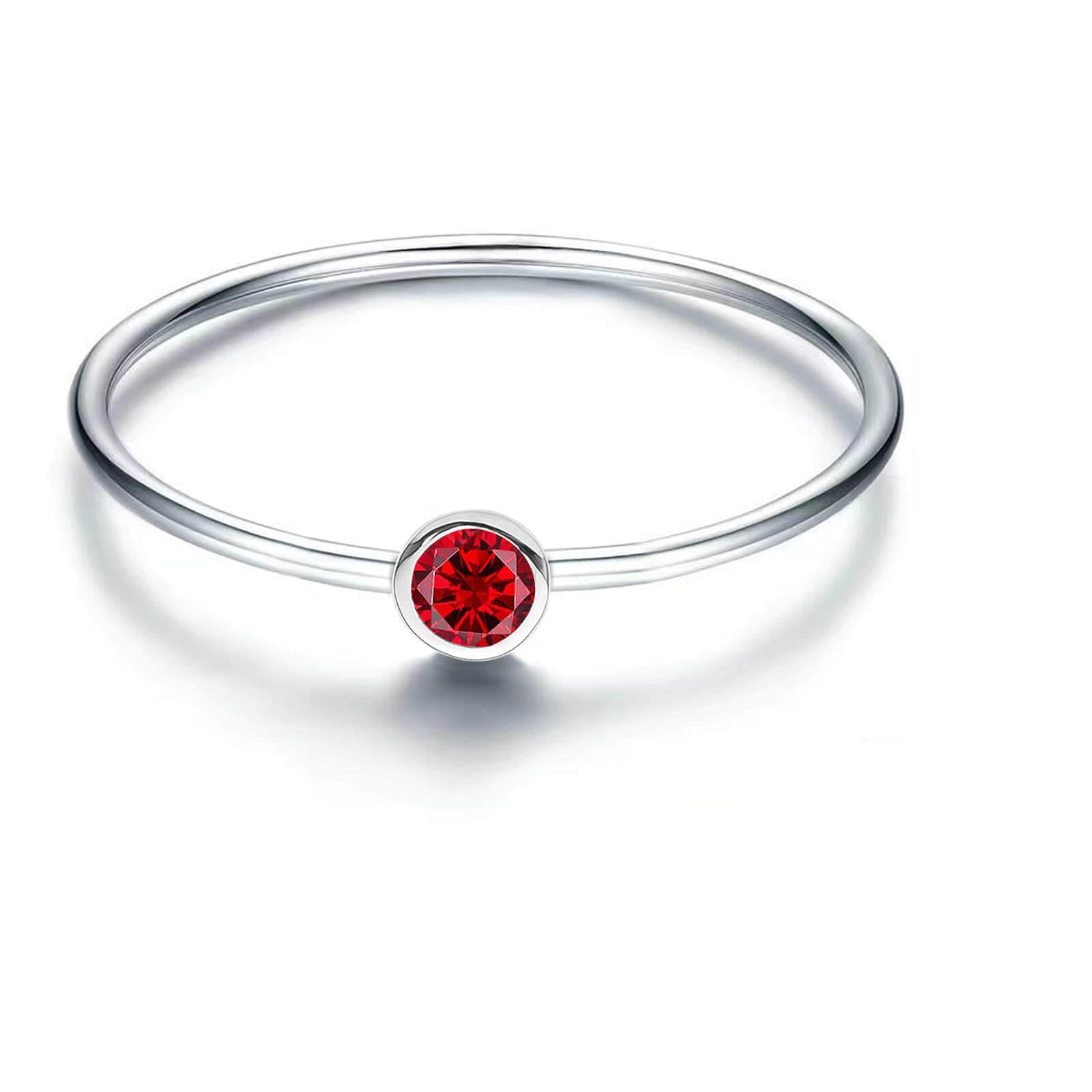 S925 Silver Simple Birthstone Rings for Women - Image 10