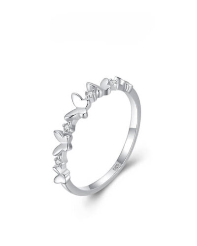 925 Sterling Silver Women Butterfly Ring SHOW
