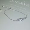 Adjustable Moissanite Bracelet with 925 Sterling Silver