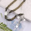 Alloy Bead Chain with Cross Pendant Wholesale