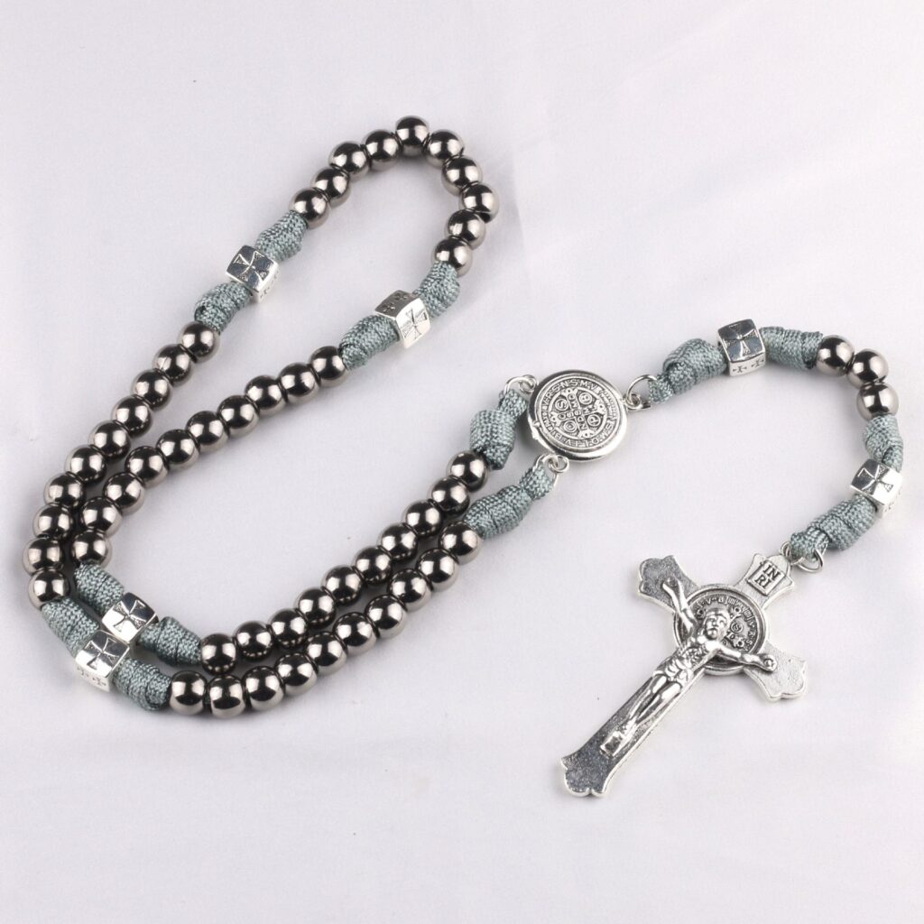 Alloy Bead Chain with Cross Pendant Wholesale