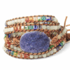 Stackable Bohemian Style Raw Stone Beaded Bracelet
