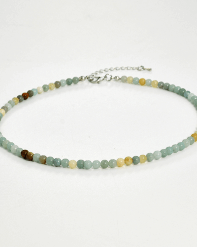 4MM Colored Beaded Tourmaline Necklace Wholesale