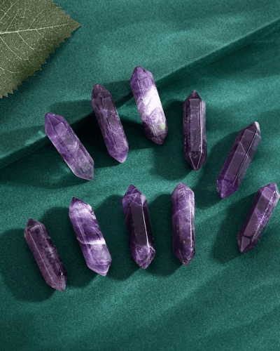 Double Pointed Natural Wholesale Crystal Towers