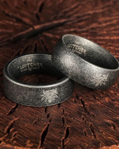 Antique Men's Stainless Steel Ring with Wolf Head Design