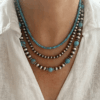 Antique Turquoise Beaded Necklace Jewelry Stackables Wholesale