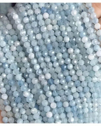 Alternative view of 4mm String Faceted Gemstone Beads Wholesale for Jewelry Making 90-95Pcs