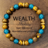 Two-Color Tiger Eye Stone Men's Bracelet for Wealth