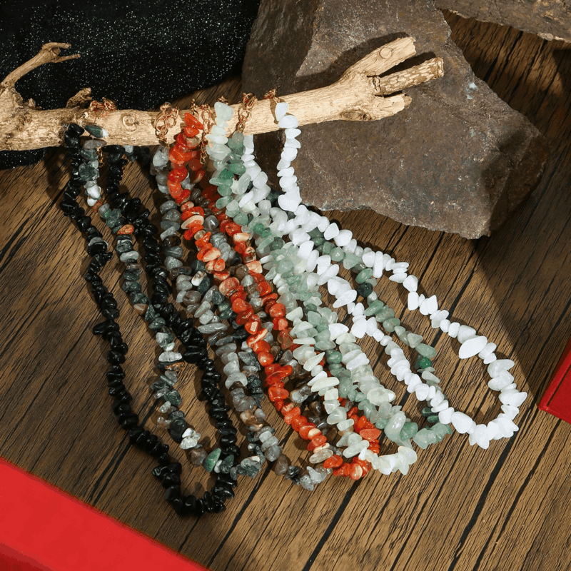 Bohemian Natural Crystal Chip Necklace Wholesale