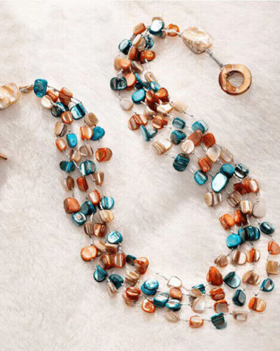 Bohemian Style Irregularly Seashell Layered Necklace