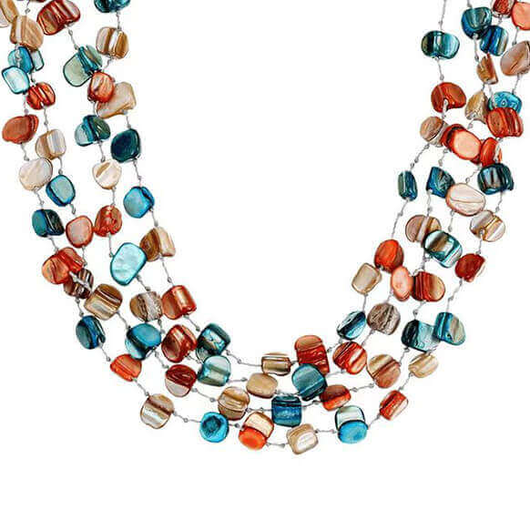 Bohemian Style Irregularly Seashell Layered Necklace - 画像6