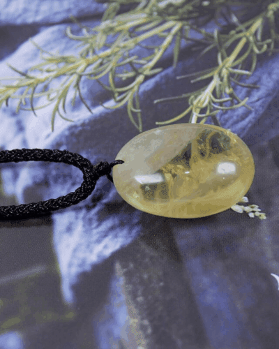 Brazil Citrine Quartz Pendant Woven Necklaces Bulk