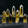 Brazil Yellow Citrine Tower Raw Stone Crystal
