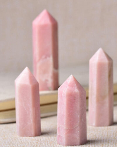 Bright Pink Opal Stone Tower Wand Wholesale