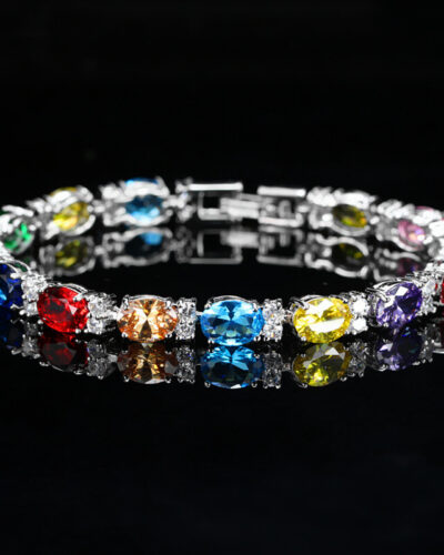 Colorful AAA Zircon Tennis Bracelet​ for Women COLORFUL