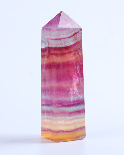 Candy Color Watermelon Fluorite Crystal Tower Home Decor