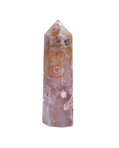 Cherry Blossom Agate Crystal Point Tower Wholesale
