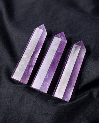 Clear Amethyst Crystal Tower Polished Wholesale