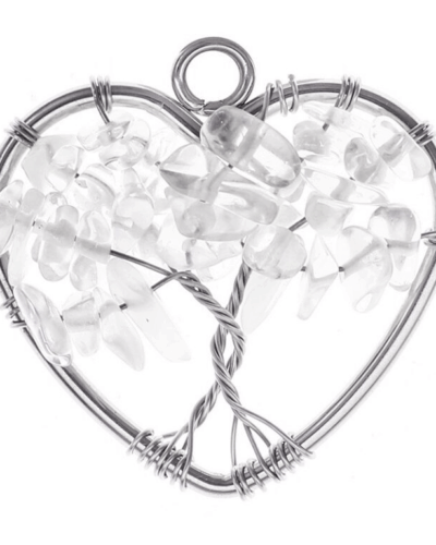 Tree of Life Heart Crystal Chip Stone Pendants Wholesale