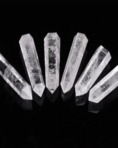 Clear Quartz Crystal Tower Hexagonal Prism Energy Wand