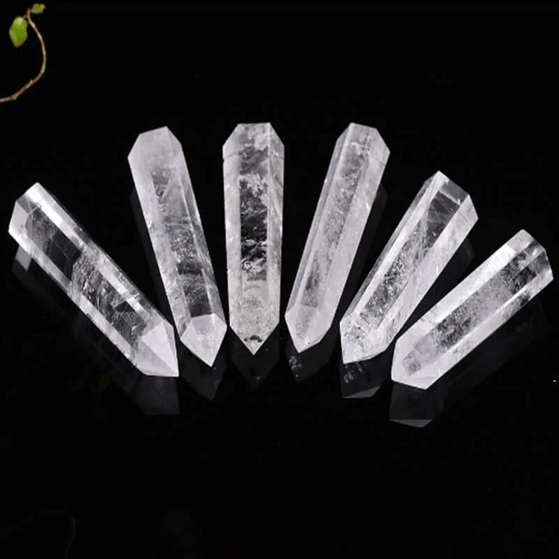 Clear Quartz Crystal Tower Hexagonal Prism Energy Wand