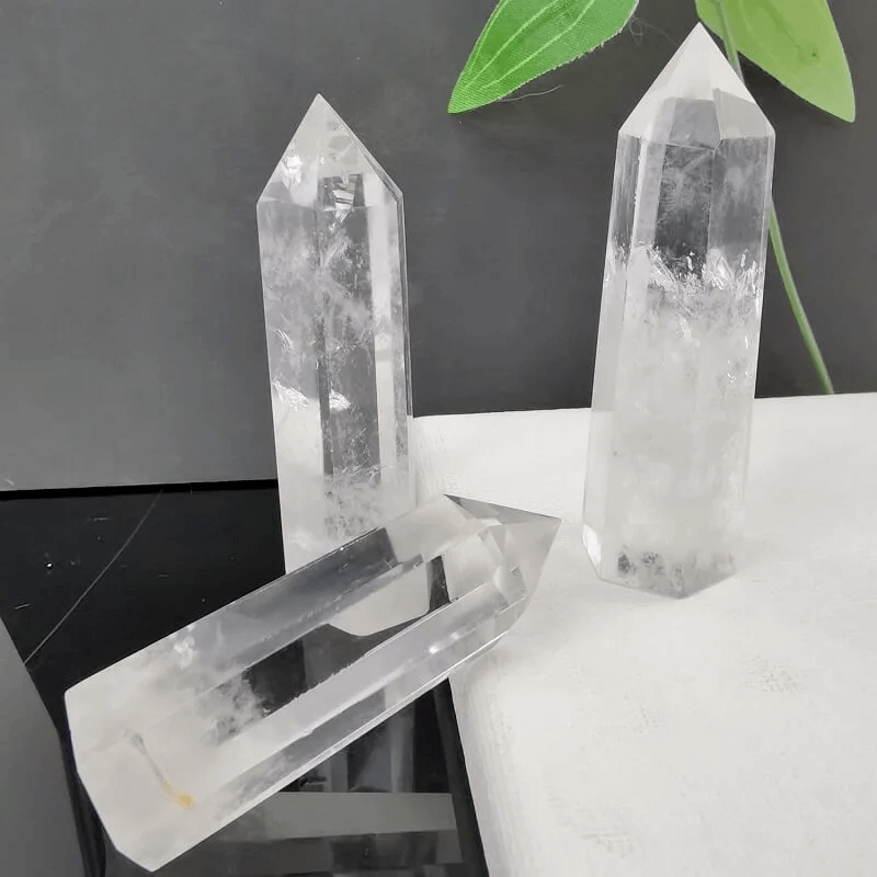 Clear Quartz Crystal Tower Hexagonal Prism Energy Wand - 画像7