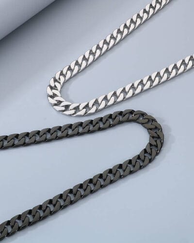 Colorful 15mm Flat Curb Chain Stainless Steel for Men 3