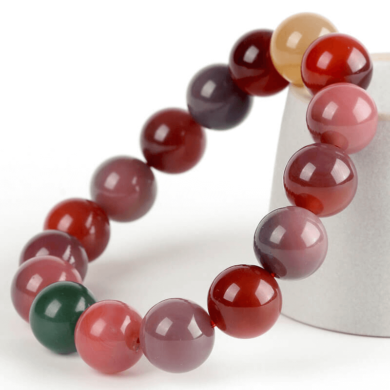 Colorful Agate Beaded Crystal Bracelet for Women Wholesale