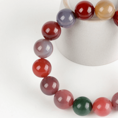 Colorful Agate Beaded Crystal Bracelet for Women Wholesale